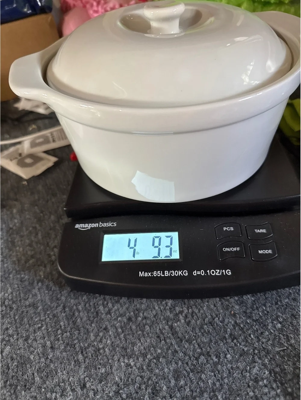 WCL White Ceramic Covered Casserole Dish With Lid Small Baking Serving Dish